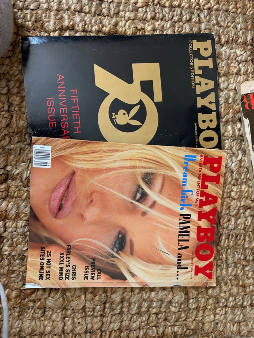 PLAYBOY Black & Gold Anniversary Issue with Blonde Cover Magazine